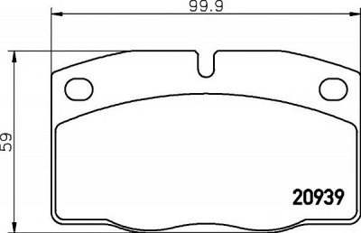 HELLA PAGID 8db355007251 -  Комплект тормозных колодок, дисковый тормоз